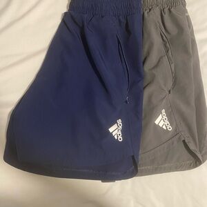 adidas Men’s Athletic Shorts — Navy & Gray Two-Pack